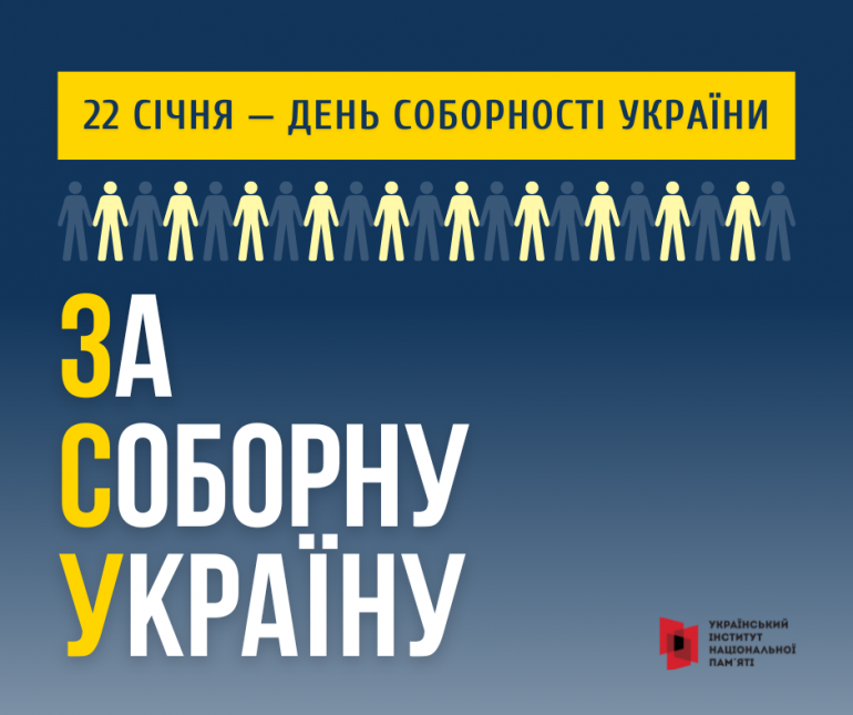 Інформаційні матеріали до Дня Соборності України – 2023 та 105-ї річниці проголошення незалежності Української Народної Республіки